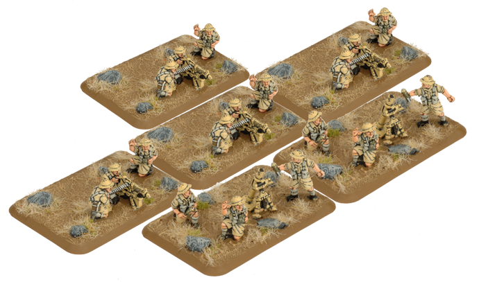 MMG Platoon & Mortar Section (Plastic) (BR754)